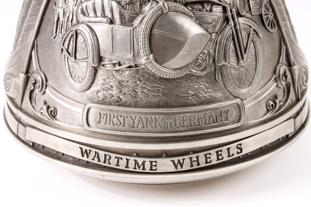 "Wartime Wheels" Pewter Harley-Davidson Decanter by GERZ