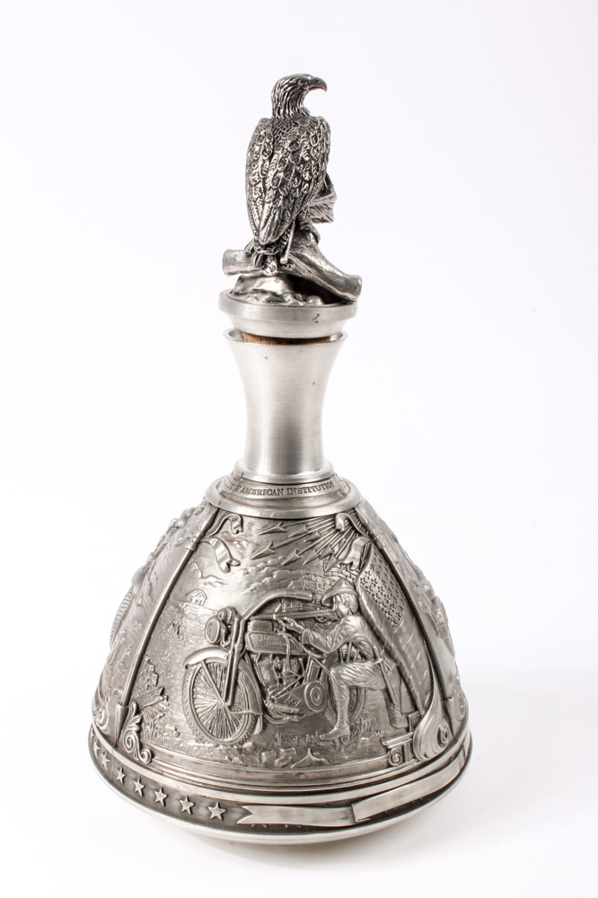 "Wartime Wheels" Pewter Harley-Davidson Decanter by GERZ