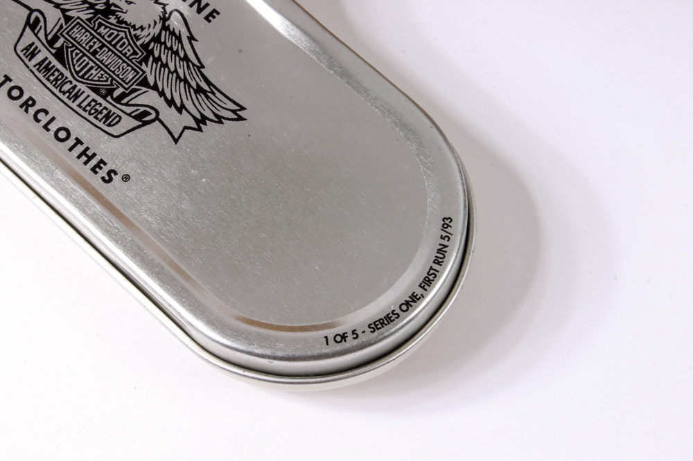 Wooden Harley-Davidson Box with Memorabilia