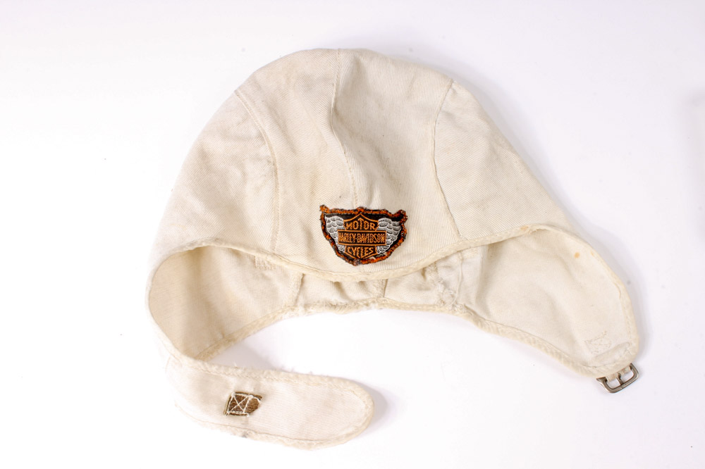 Wooden Harley-Davidson Box with Memorabilia