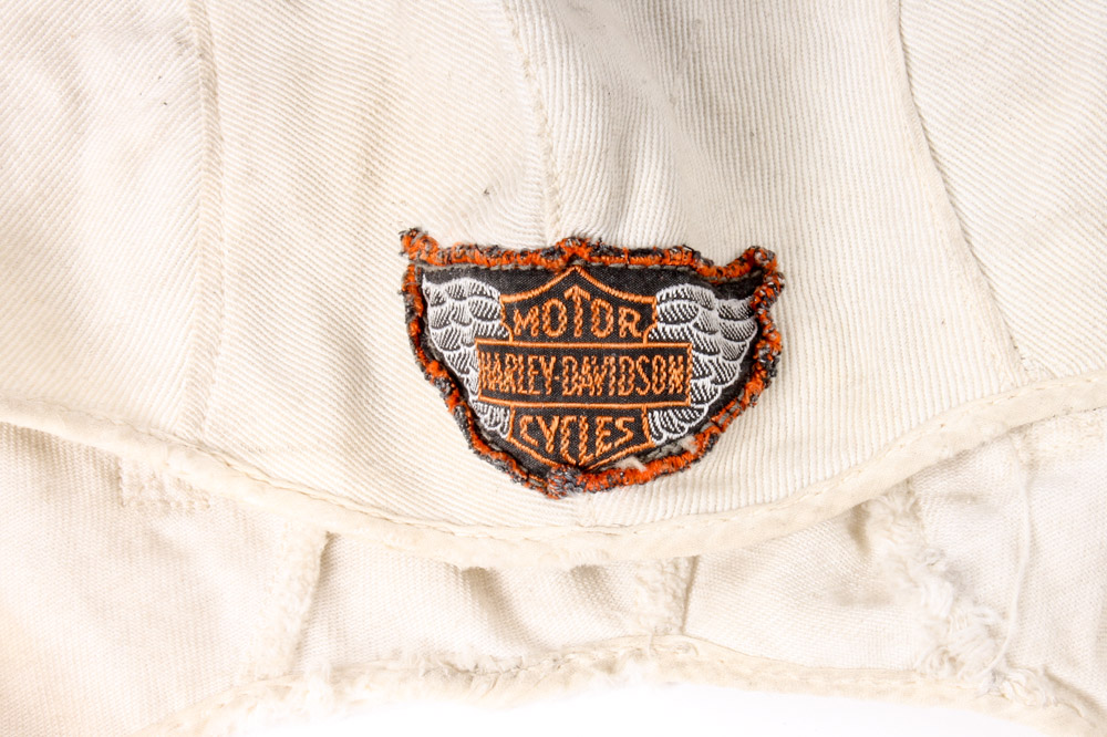 Wooden Harley-Davidson Box with Memorabilia