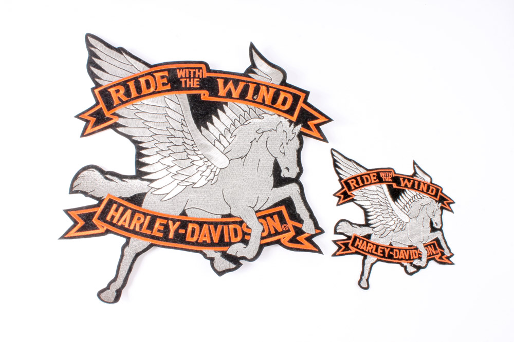 Wooden Harley-Davidson Box with Memorabilia