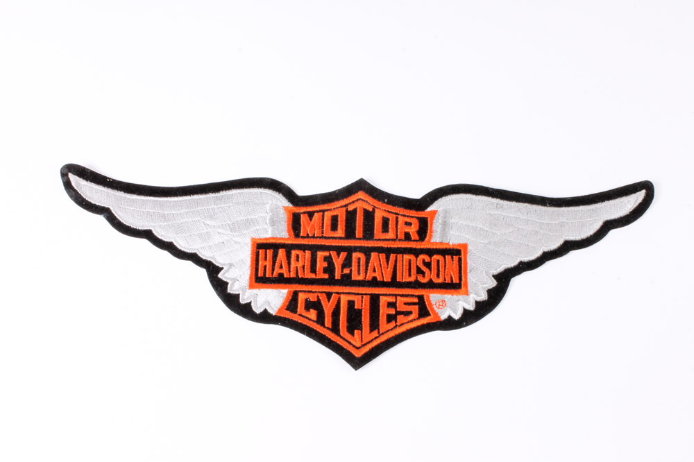 Wooden Harley-Davidson Box with Memorabilia