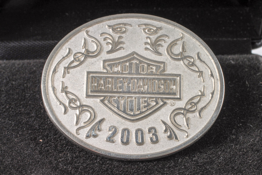 Five Sterling Silver Harley-Davidson 100th Anniversary Pins