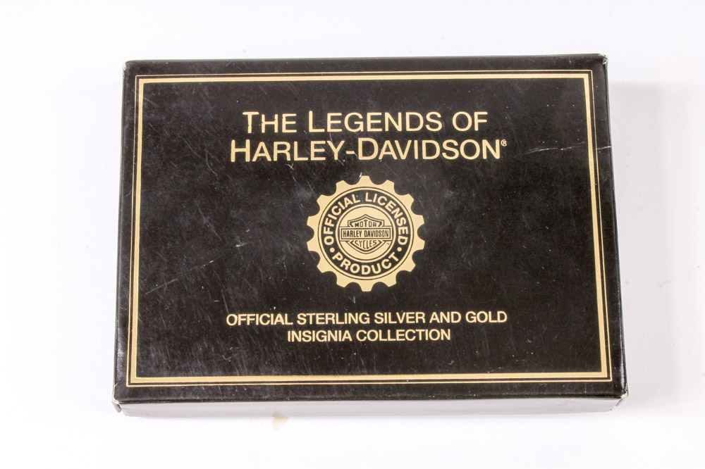 Sterling Silver Harley-Davidson Insignias by Franklin Mint