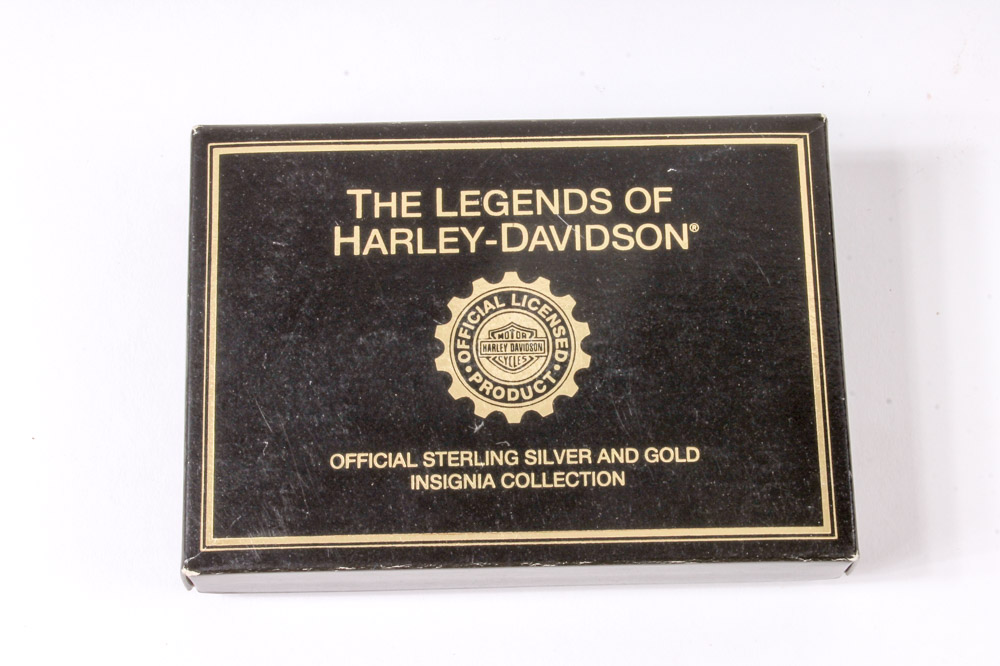 Sterling Silver Harley-Davidson Insignias by Franklin Mint