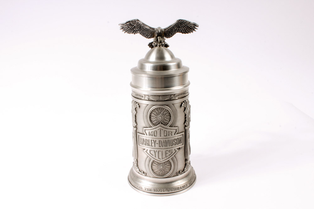 Harley-Davidson Pewter Stein by GERZ "The Most Desirable Motorcycle"