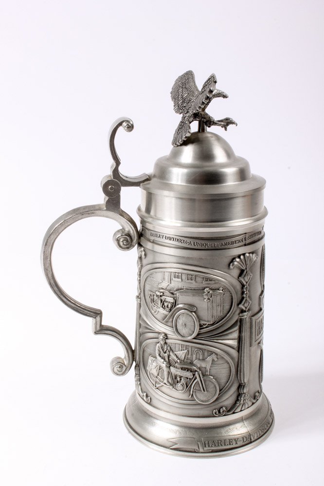 Harley-Davidson Pewter Stein by GERZ "The Most Desirable Motorcycle"