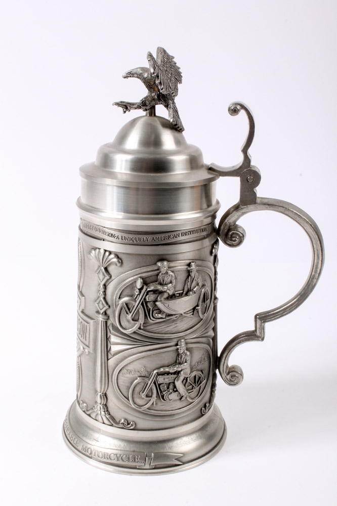 Harley-Davidson Pewter Stein by GERZ "The Most Desirable Motorcycle"