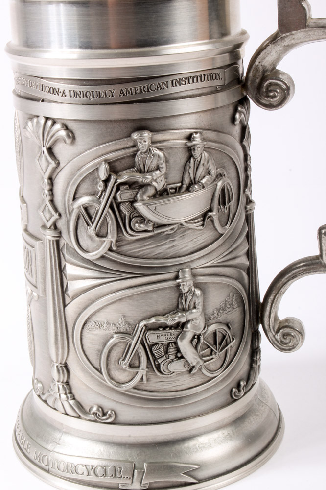 Harley-Davidson Pewter Stein by GERZ "The Most Desirable Motorcycle"