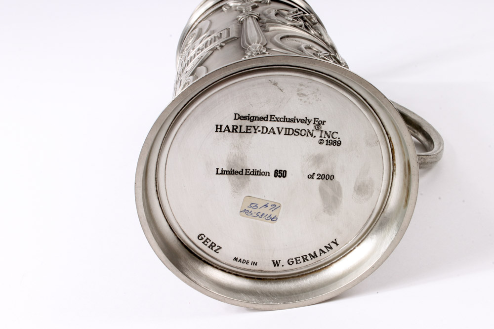 Harley-Davidson Pewter Stein by GERZ "The Most Desirable Motorcycle"