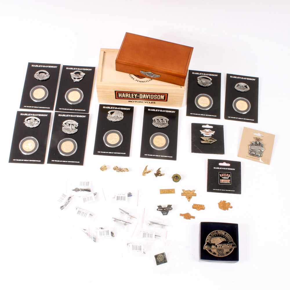 Harley-Davidson Pins and Commemorative Tokens