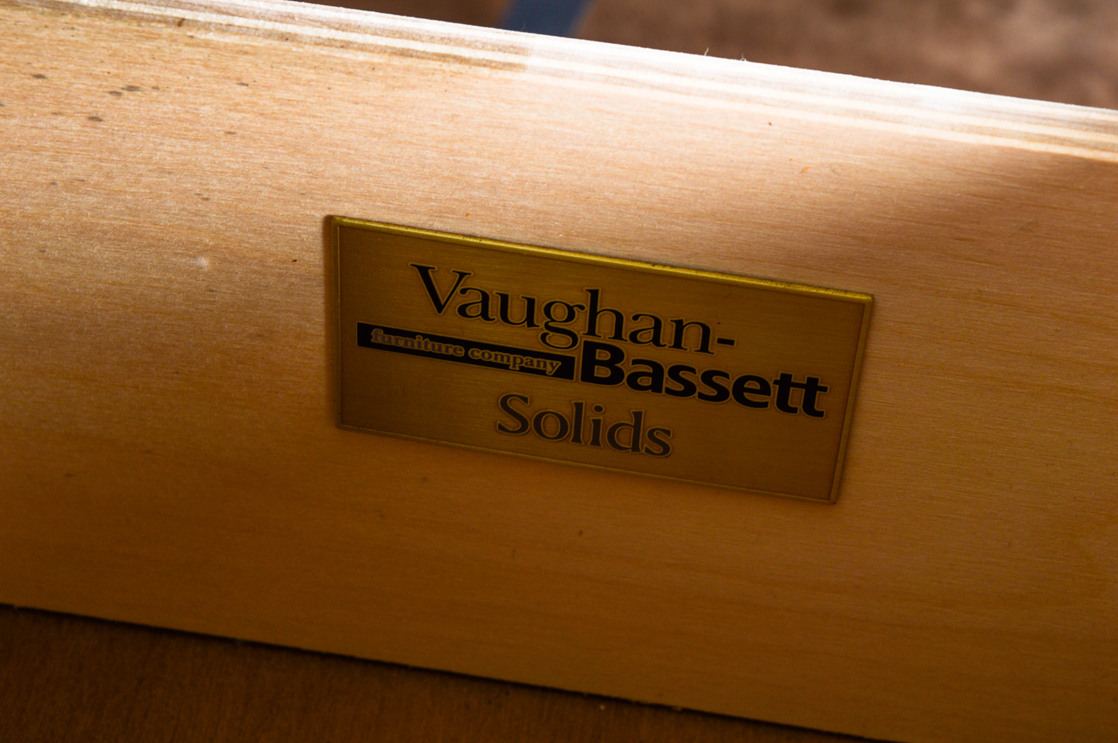 Contemporary Black Dresser by Vaughan-Bassett with Mirror