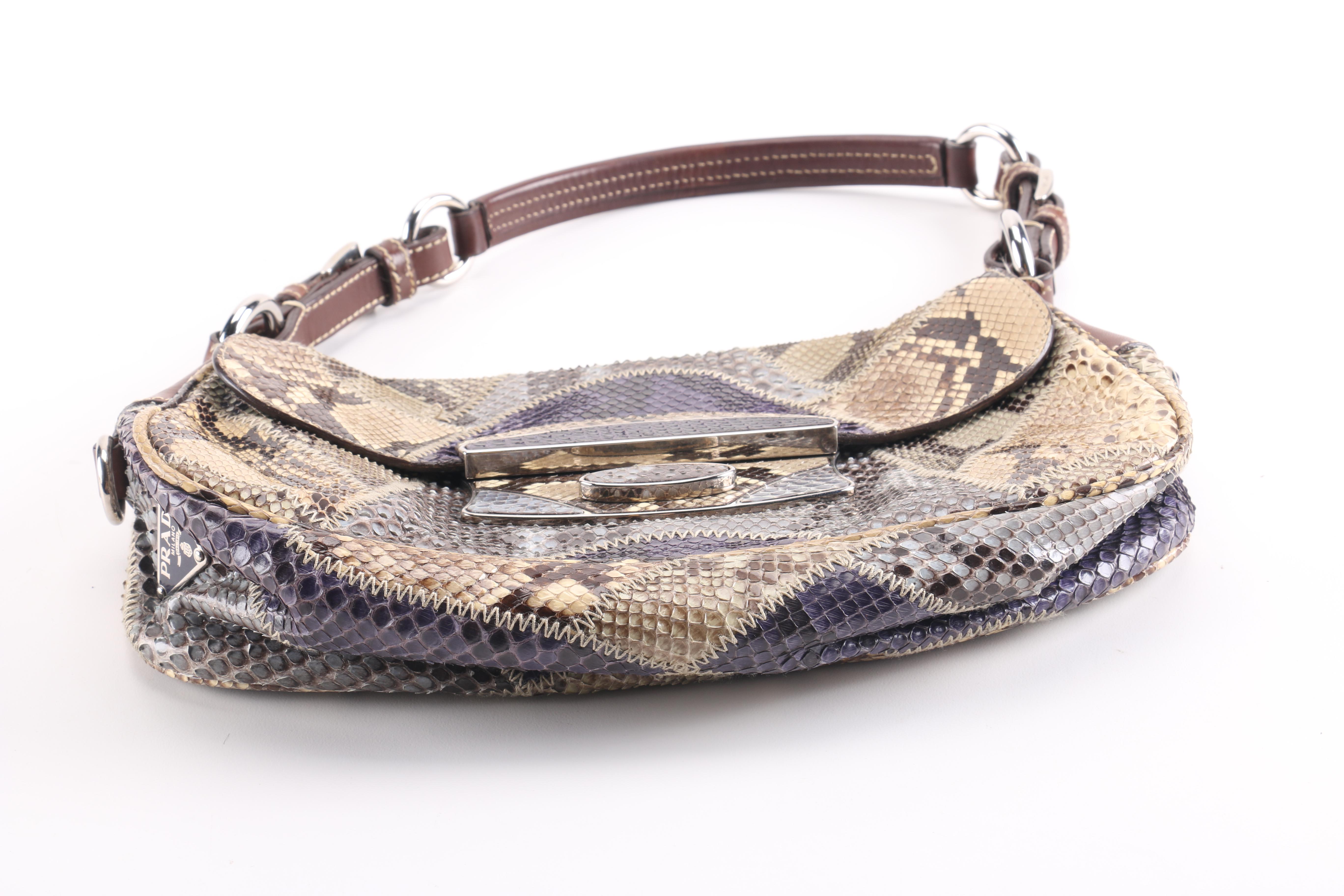 Prada Python Patch Pitone Bag