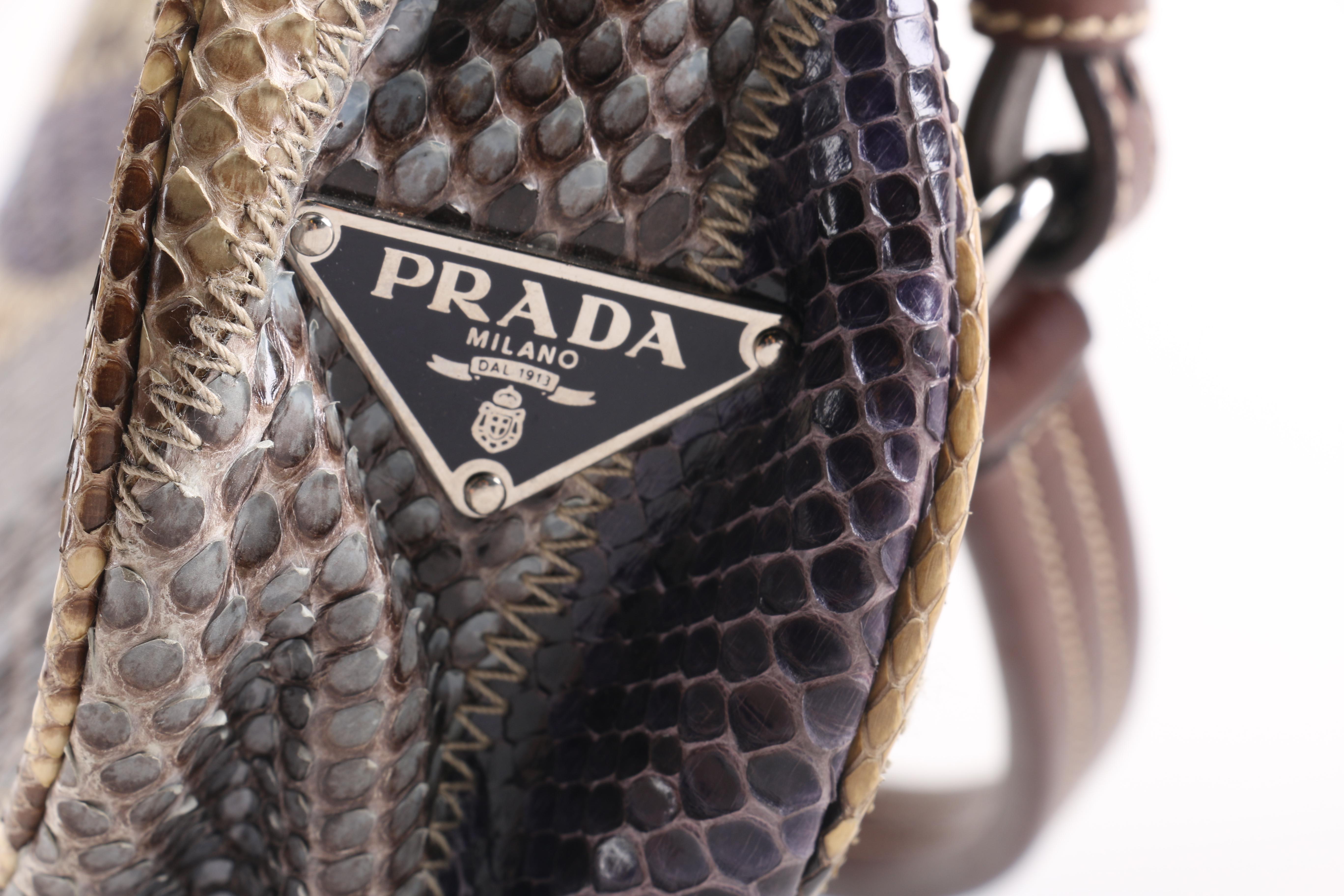 Prada Python Patch Pitone Bag