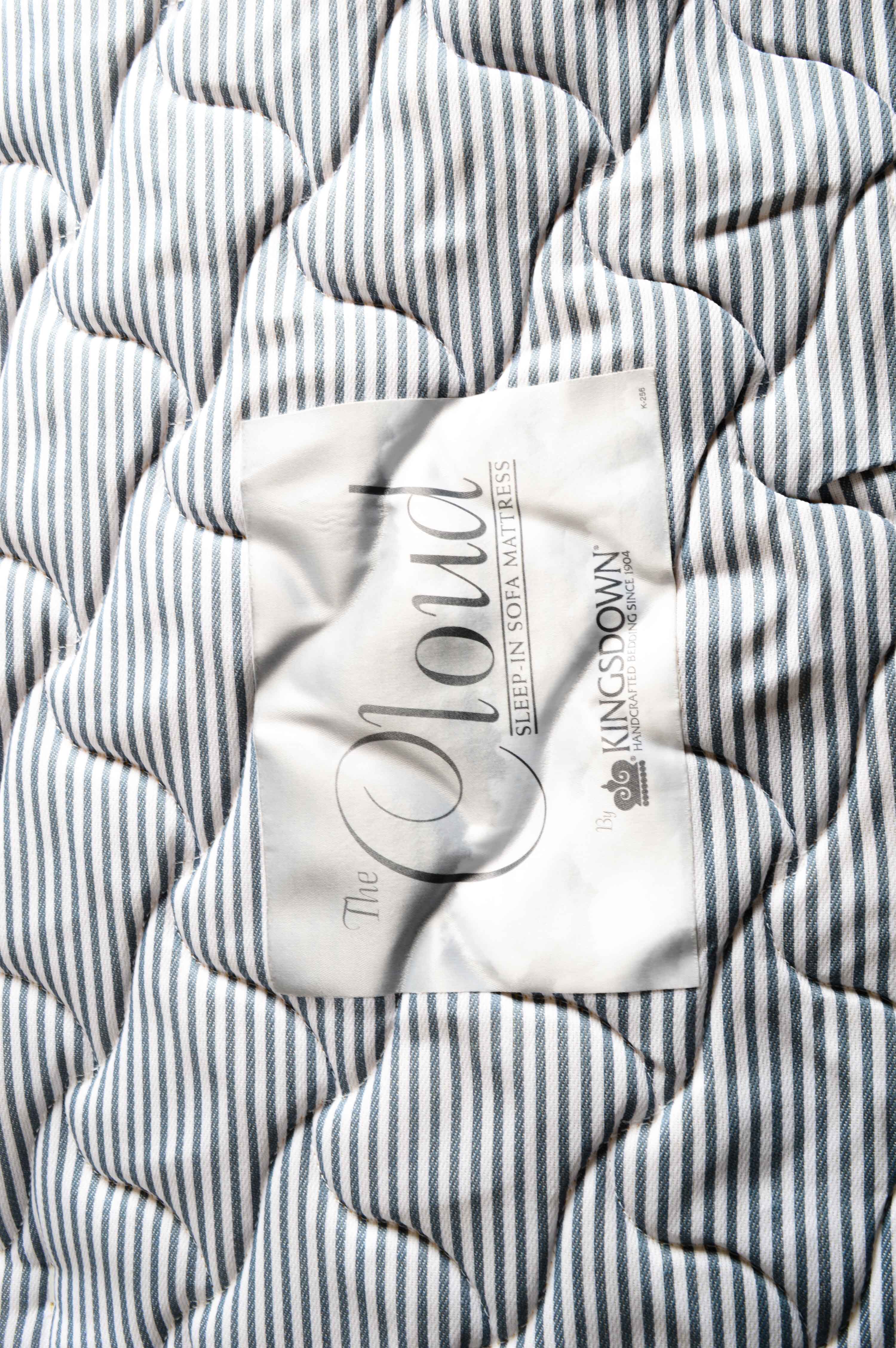 Brown Suede Storage Ottoman with Fold Out Single Bed by Kingsdown