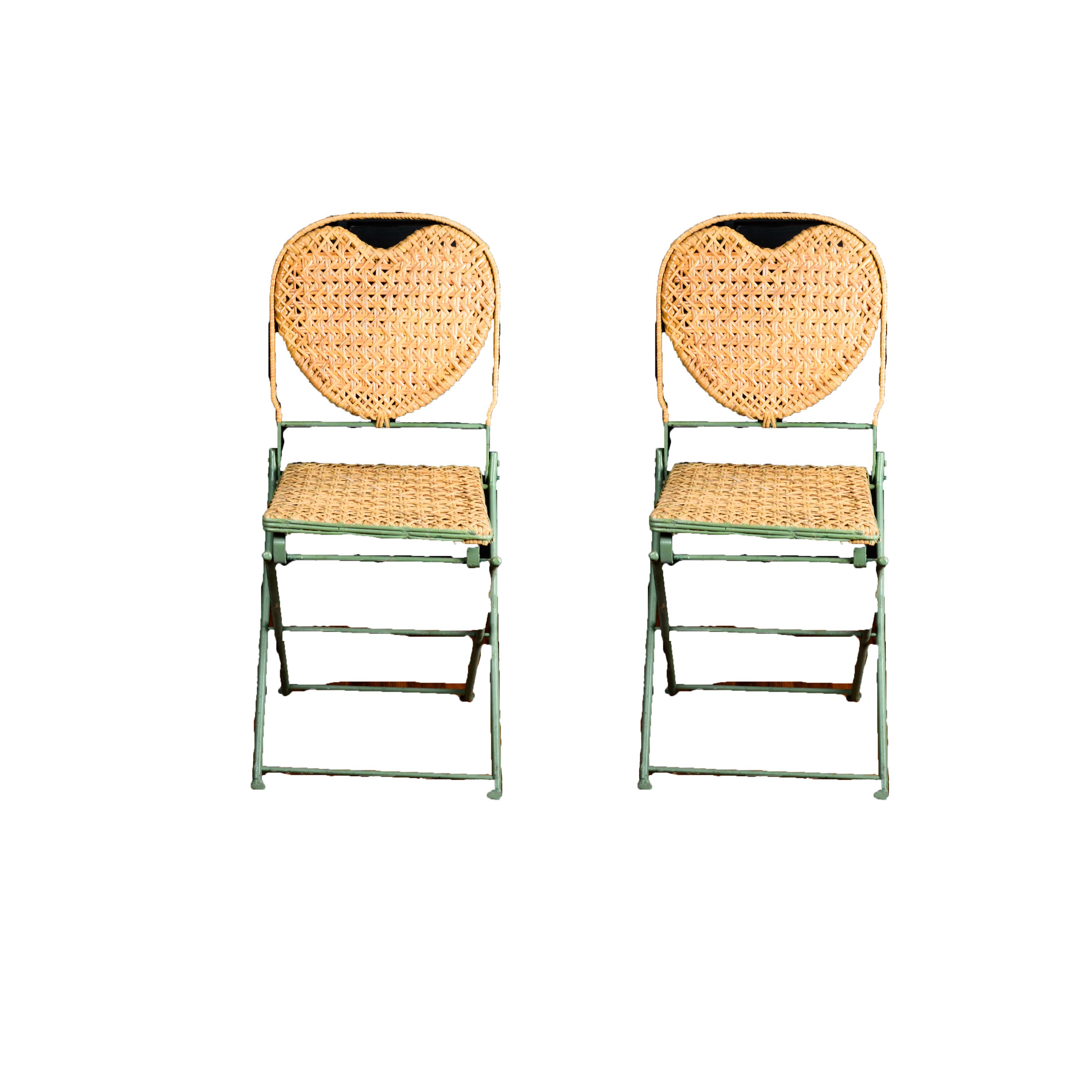 Wicker Folding Patio Chairs