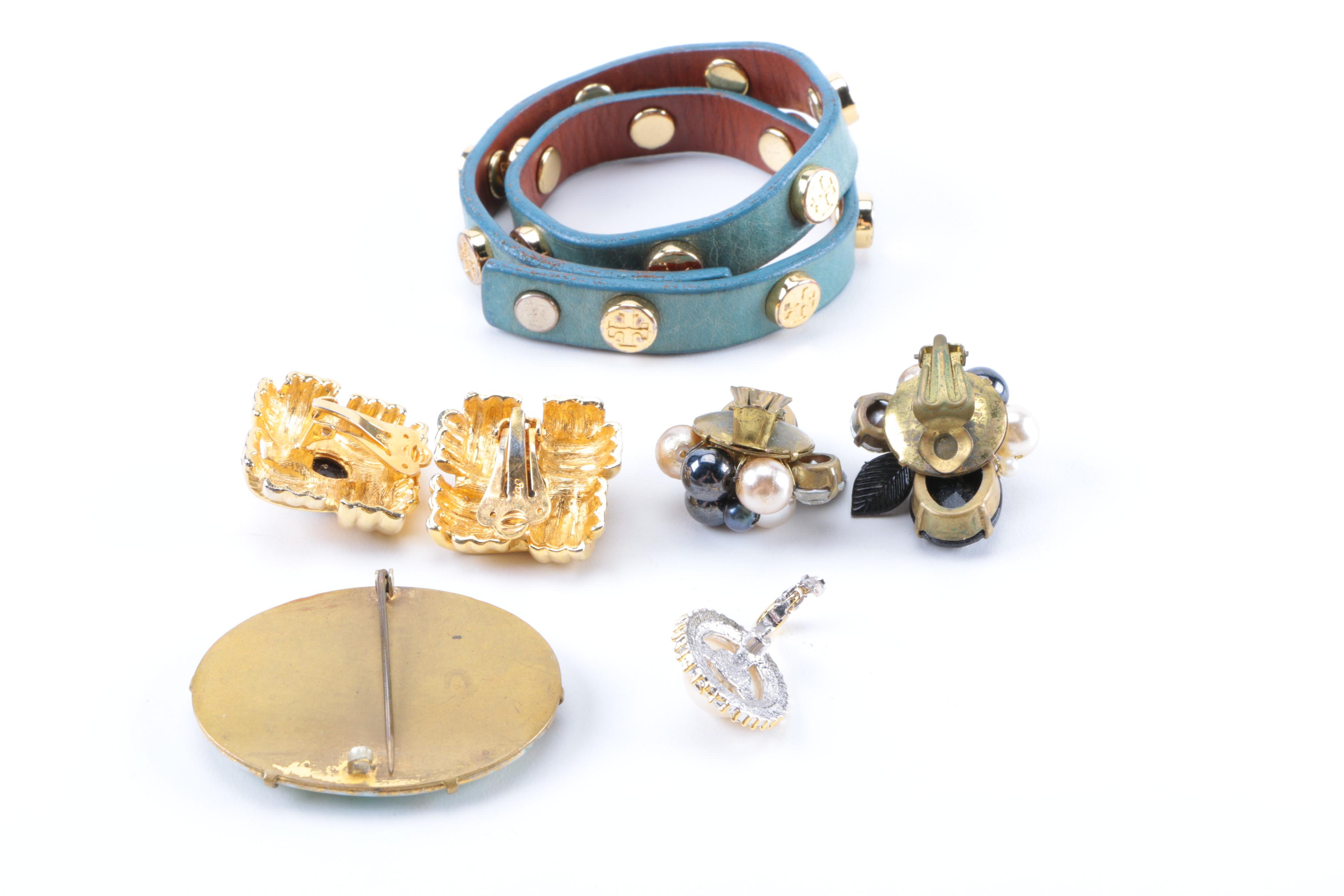 Costume Jewelry Assortment Including Pieces With Stones