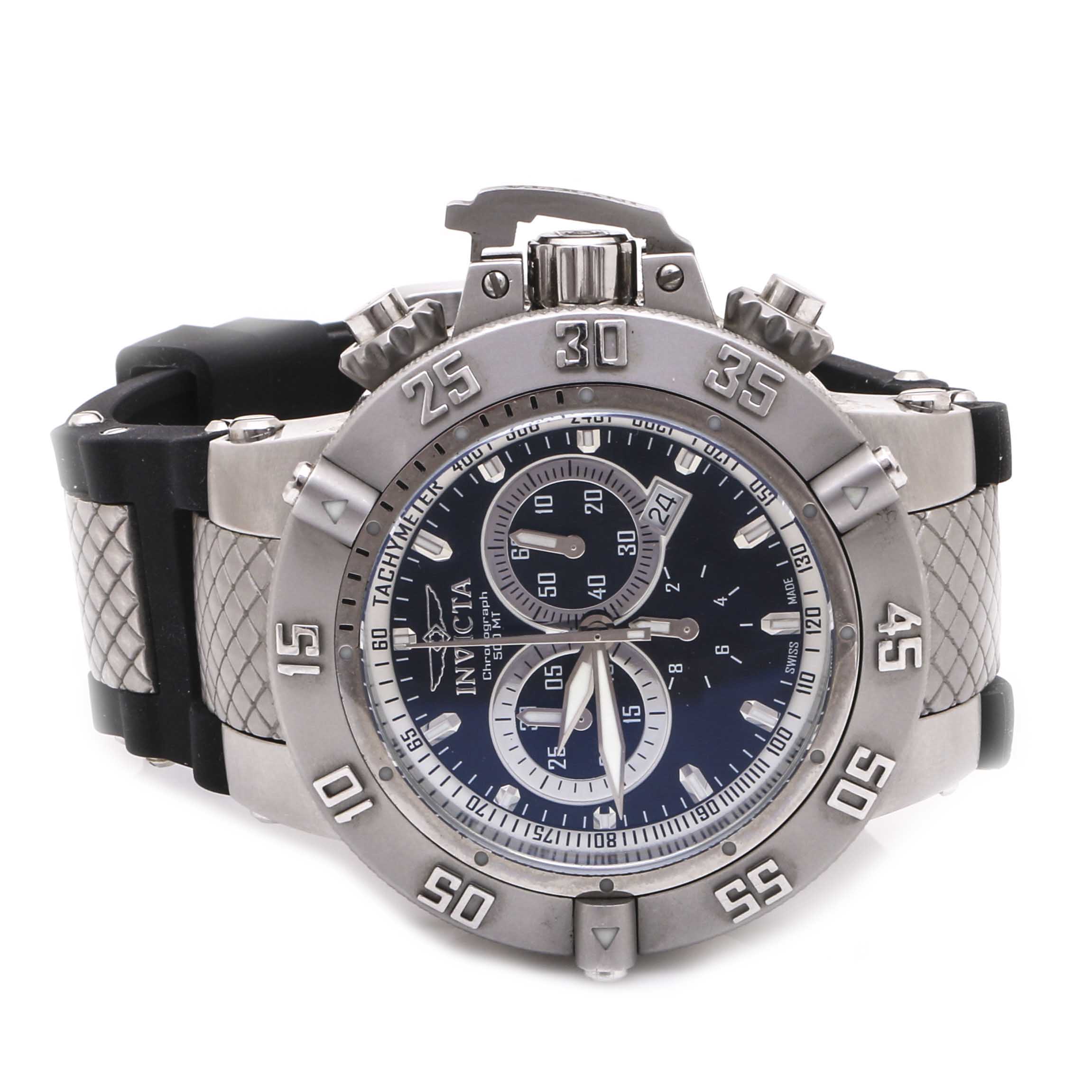 Invicta Stainless Steel Chronograph Watch