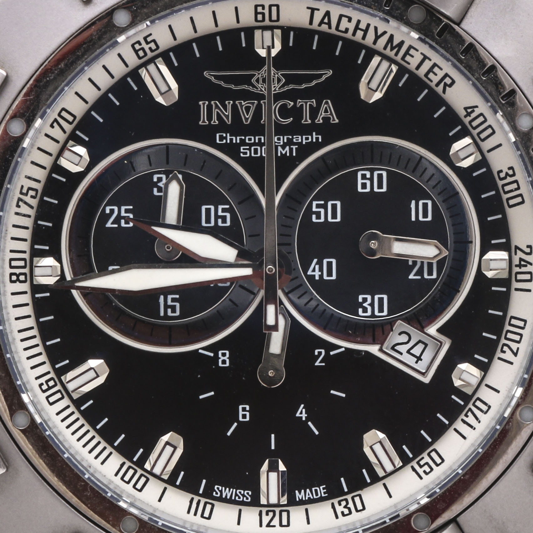 Invicta Stainless Steel Chronograph Watch