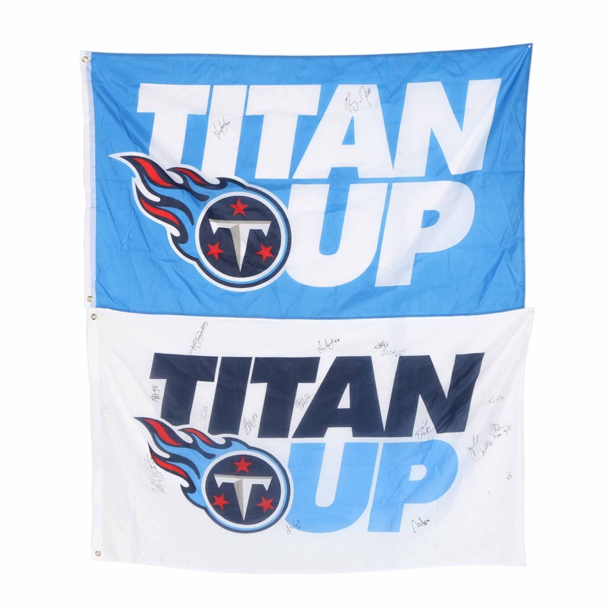 Signed Tennessee Titans Flags