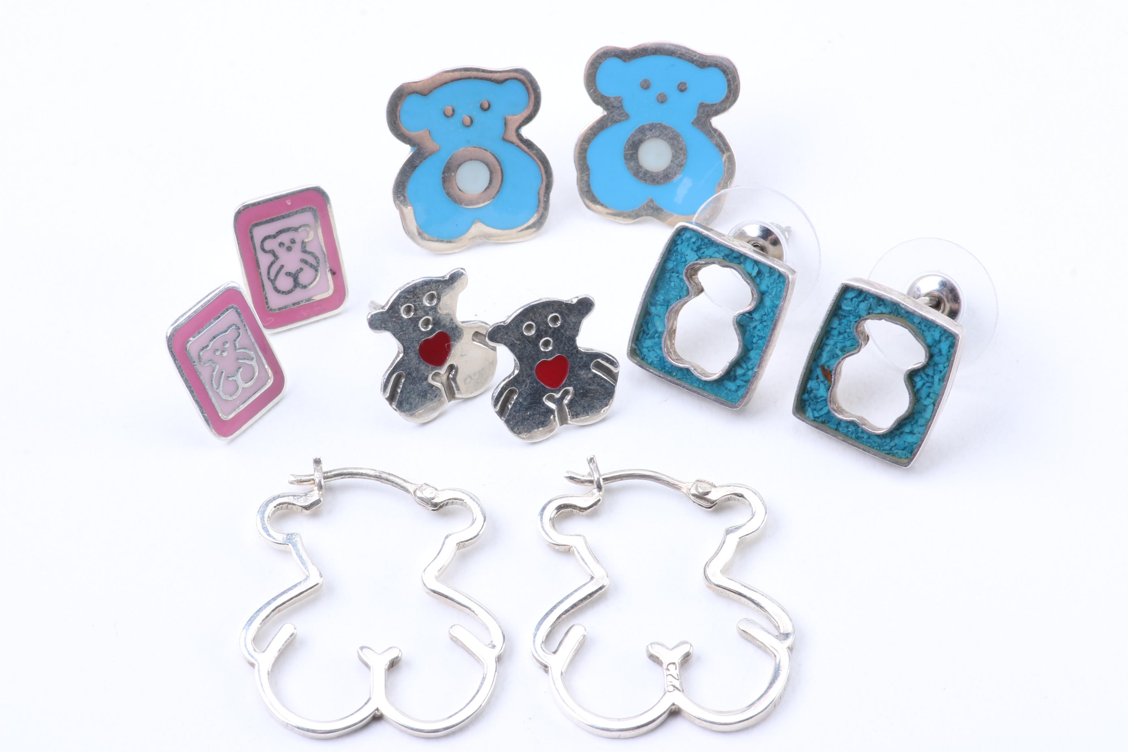 Silver Jewelry Including Puffed Heart Pendant and Abalone Butterfly Brooch