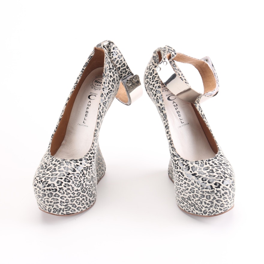 Jeffrey Campbell Leopard Night Walk Platform Pumps