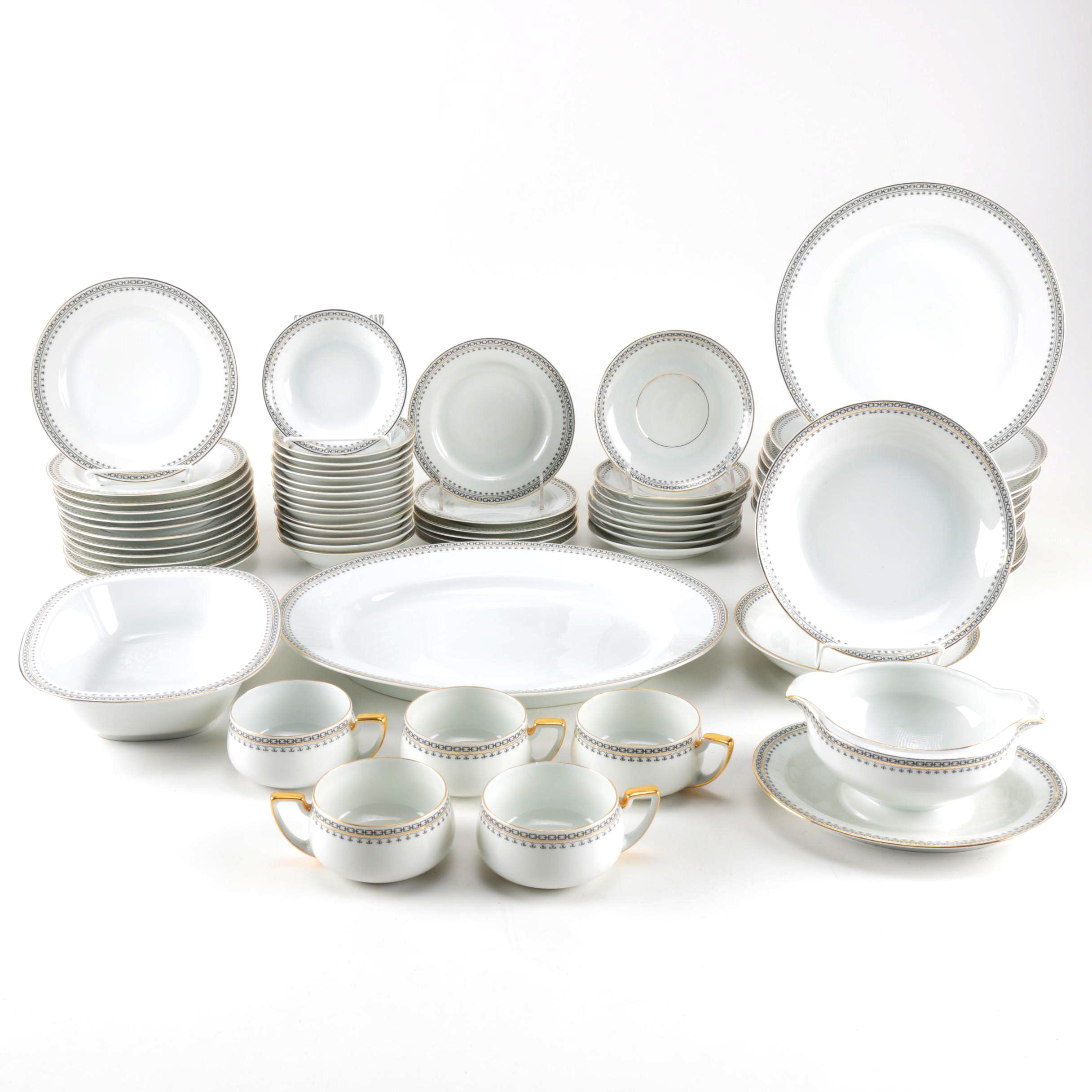 Tirschenreuth Porcelain "Portland" Table Service