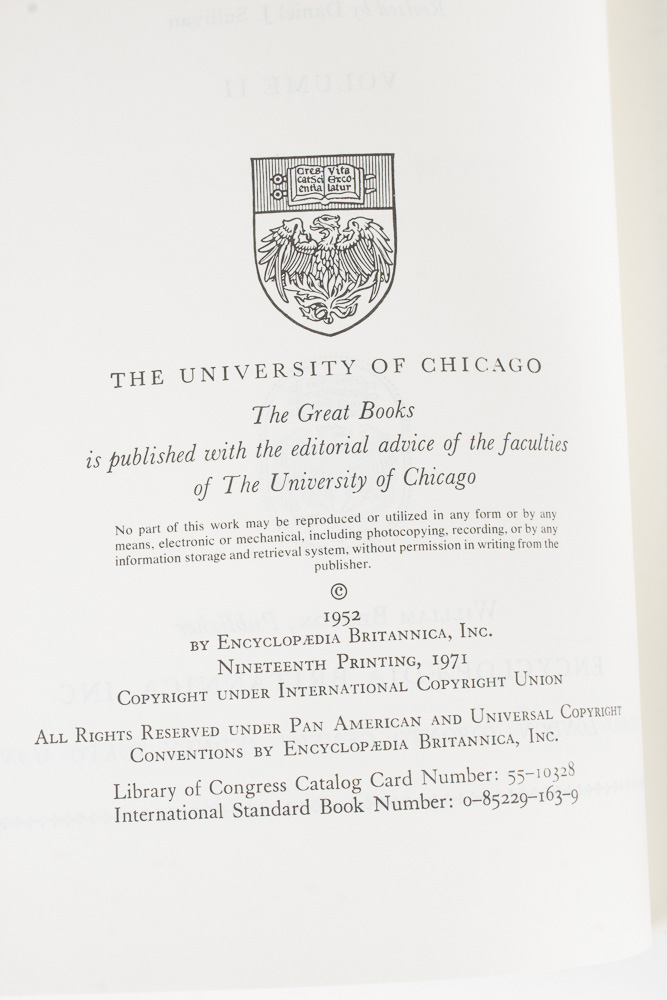 1971 Fifty-Four Volume Set "Great Books of the Western World"