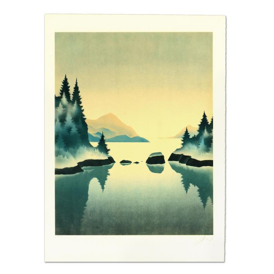 Rand Limited Edition Lithograph "Pine Trees"