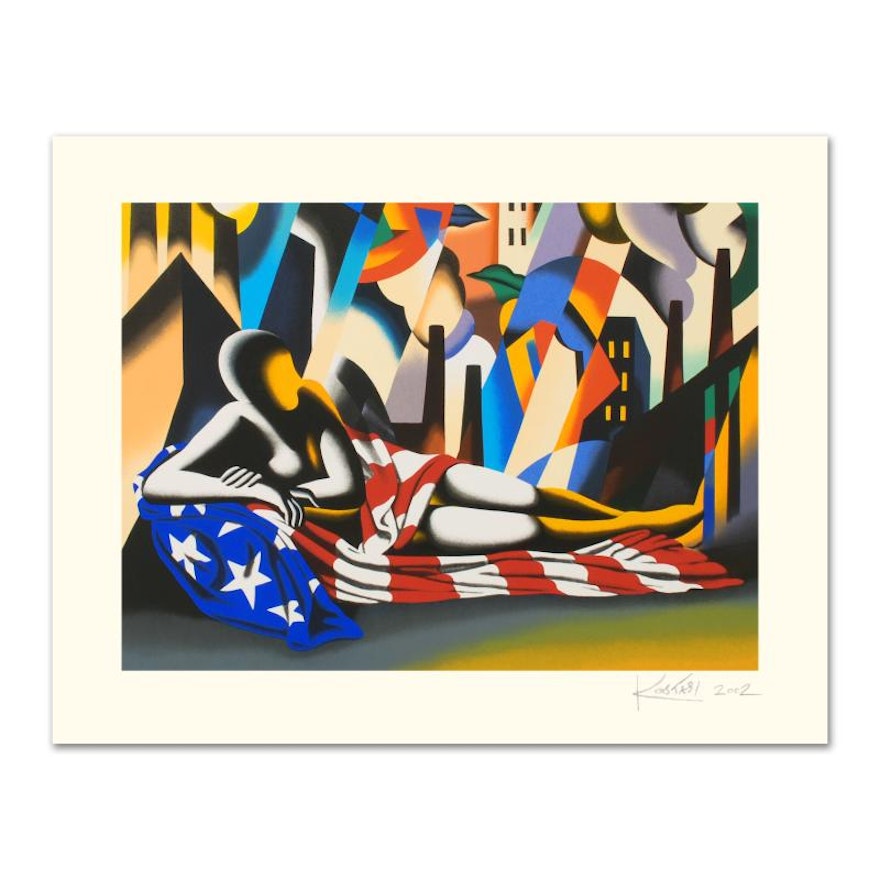 Mark Kostabi Limited Edition Serigraph "America"