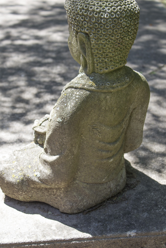 Seated Concrete Buddhist Figure