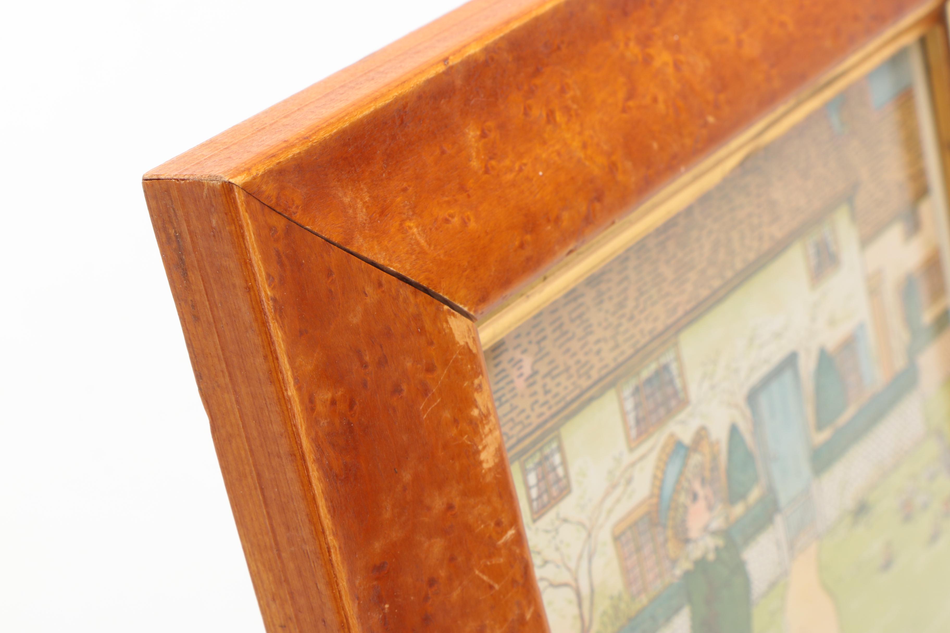 Kate Greenaway Lithograph Book Illustration with Poem "Tommy"