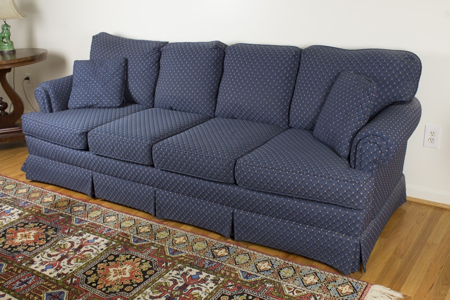 Upholstered Blue Sofa by State of Hickory, Inc.