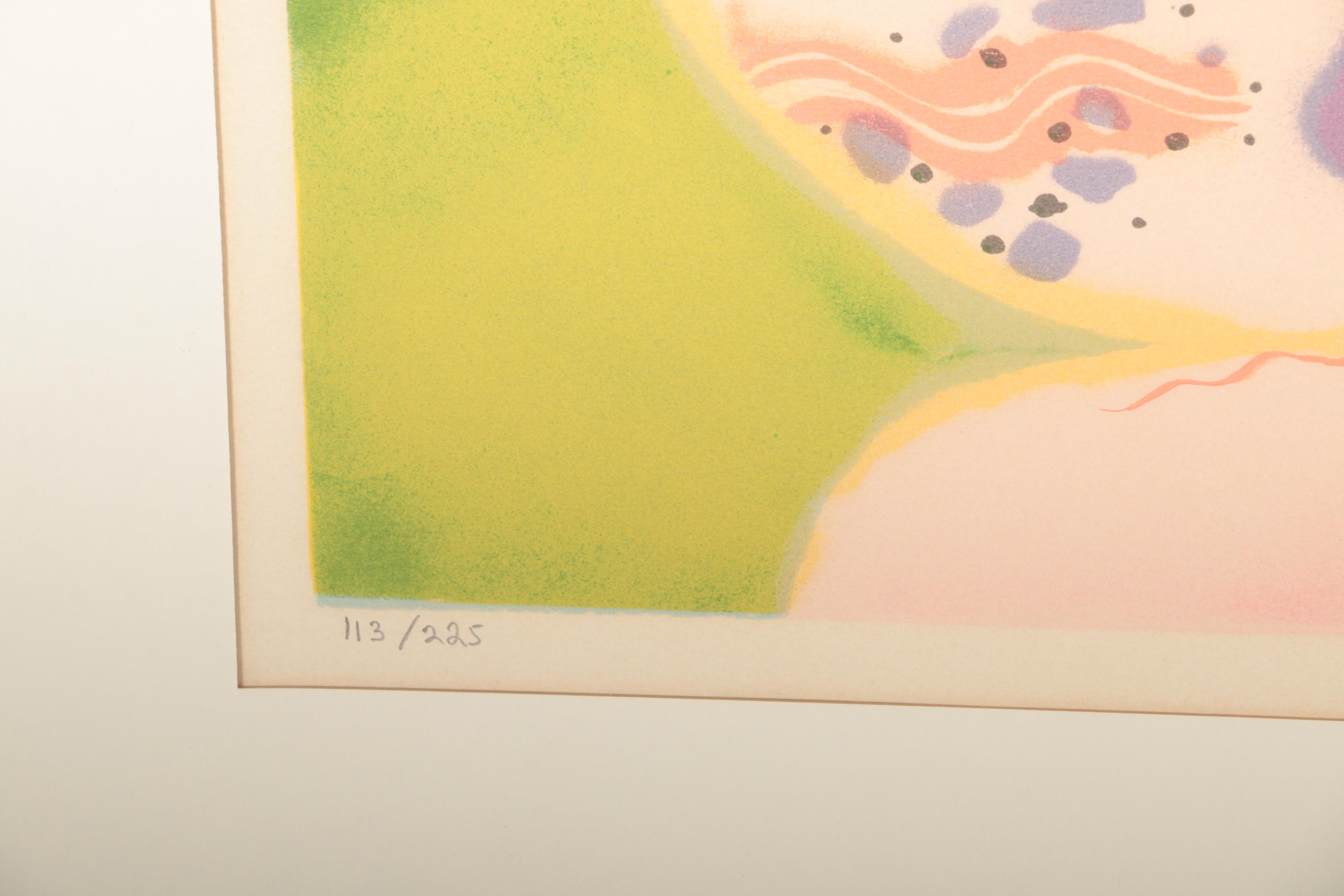 Marcelle Stoianovich Limited Edition Lithograph on Paper "Deux Japonaises en Ile de France"