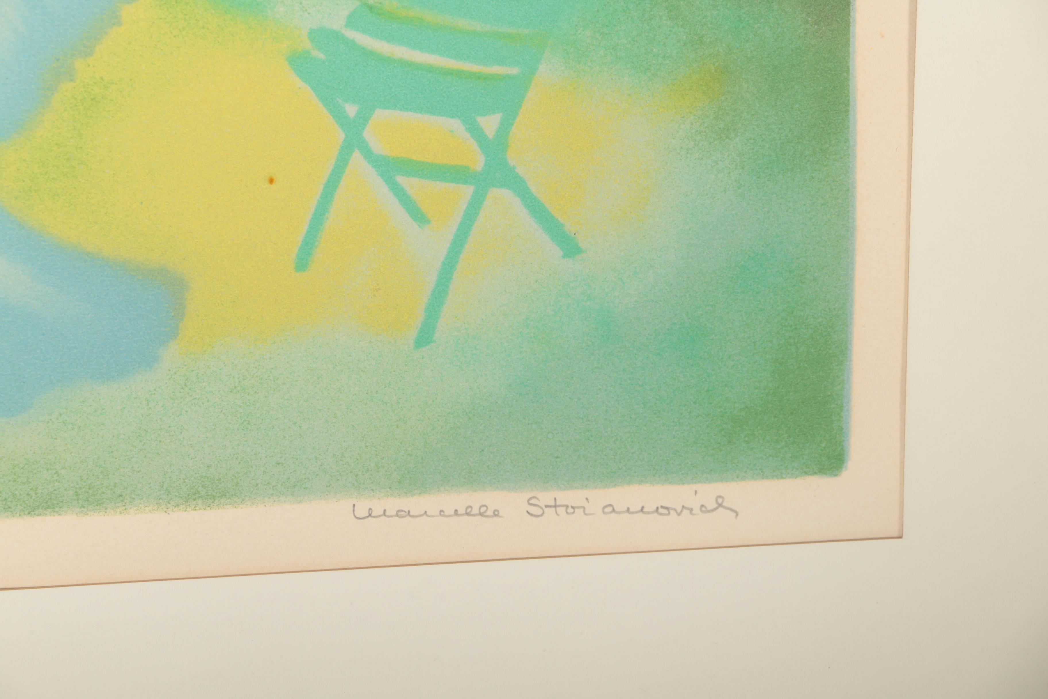 Marcelle Stoianovich Limited Edition Lithograph on Paper "Deux Japonaises en Ile de France"