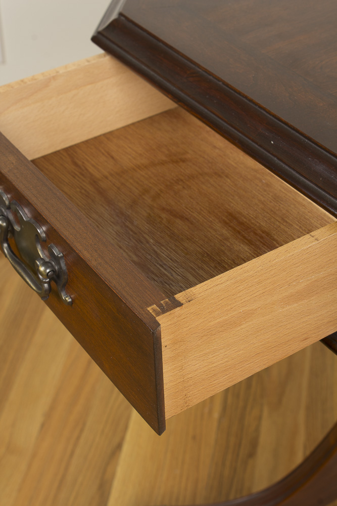 Federal Style Octagonal Side Table With Four Drawers