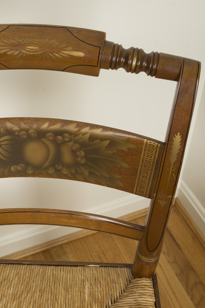 Hitchcock Style Stencil-Decorated Side Chair