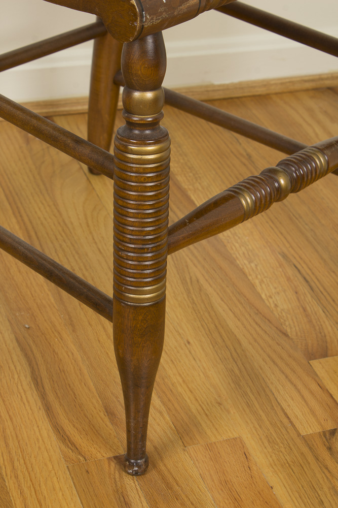 Hitchcock Style Stencil-Decorated Side Chair