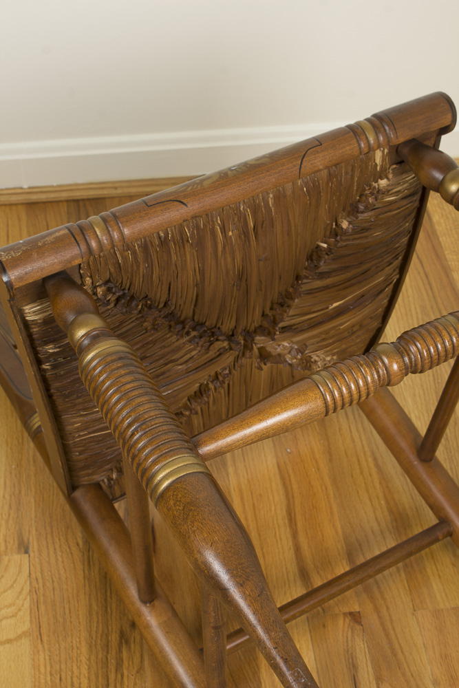 Hitchcock Style Stencil-Decorated Side Chair