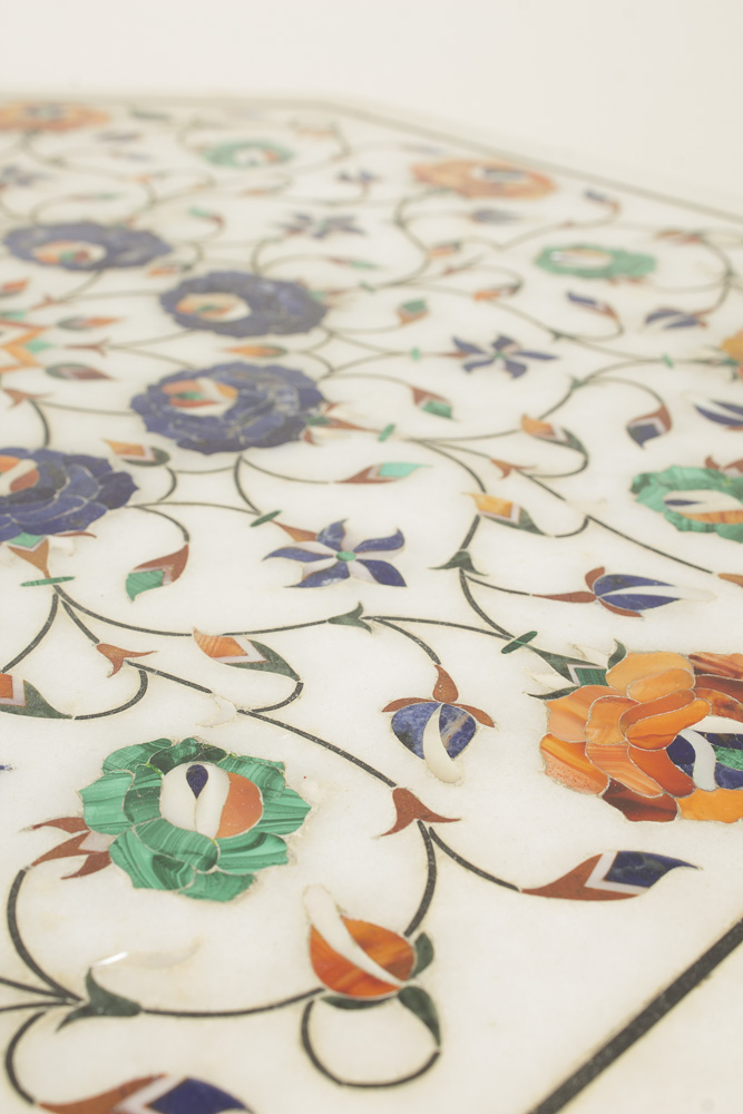 Taj Mahal Motif Marble Top Table