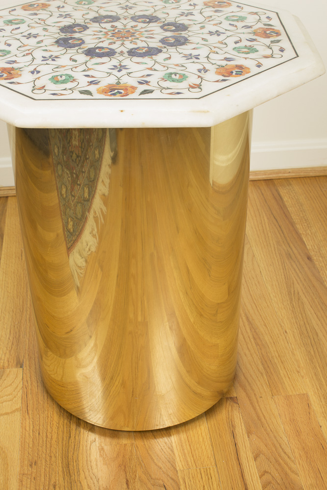 Taj Mahal Motif Marble Top Table