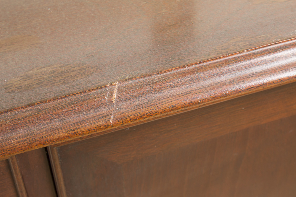 Vintage Queen Anne Style Mahogany Sideboard by Craftique