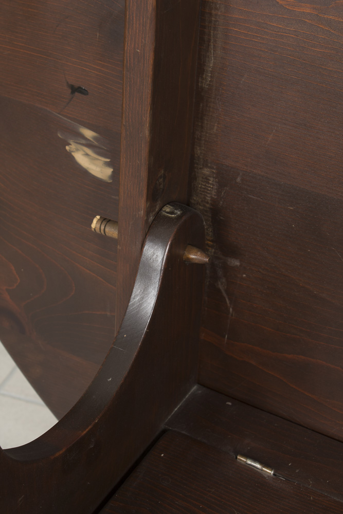 Vintage Pine Bench Table With Storage