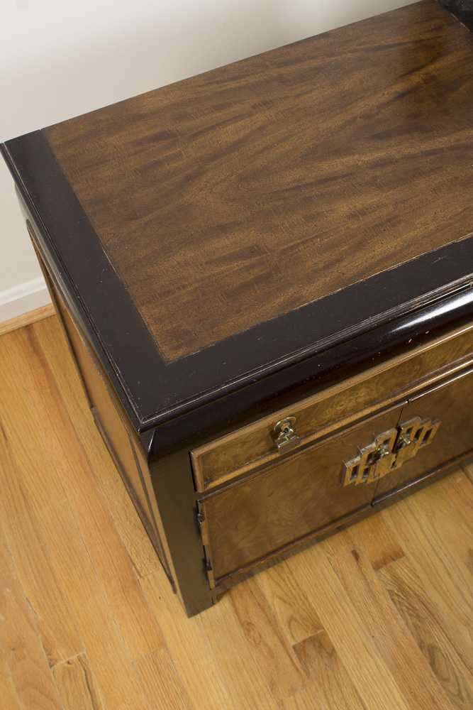 Vintage Chinese Style Nightstands by Century Furniture