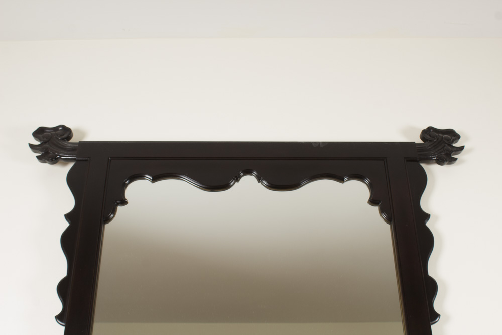 Vintage Chinese Style Dresser With Mirror by Century Furniture