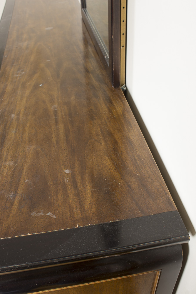 Vintage Chinese Style Dresser With Mirror by Century Furniture