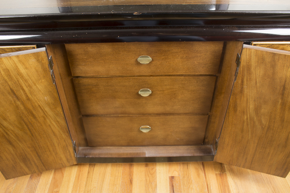 Vintage Chinese Style Dresser With Mirror by Century Furniture