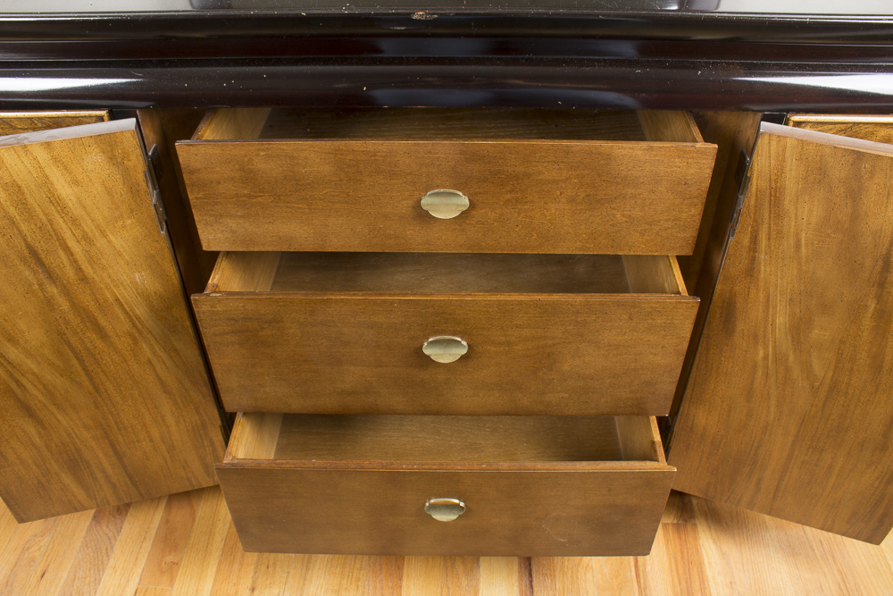 Vintage Chinese Style Dresser With Mirror by Century Furniture
