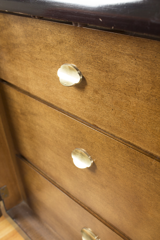 Vintage Chinese Style Dresser With Mirror by Century Furniture